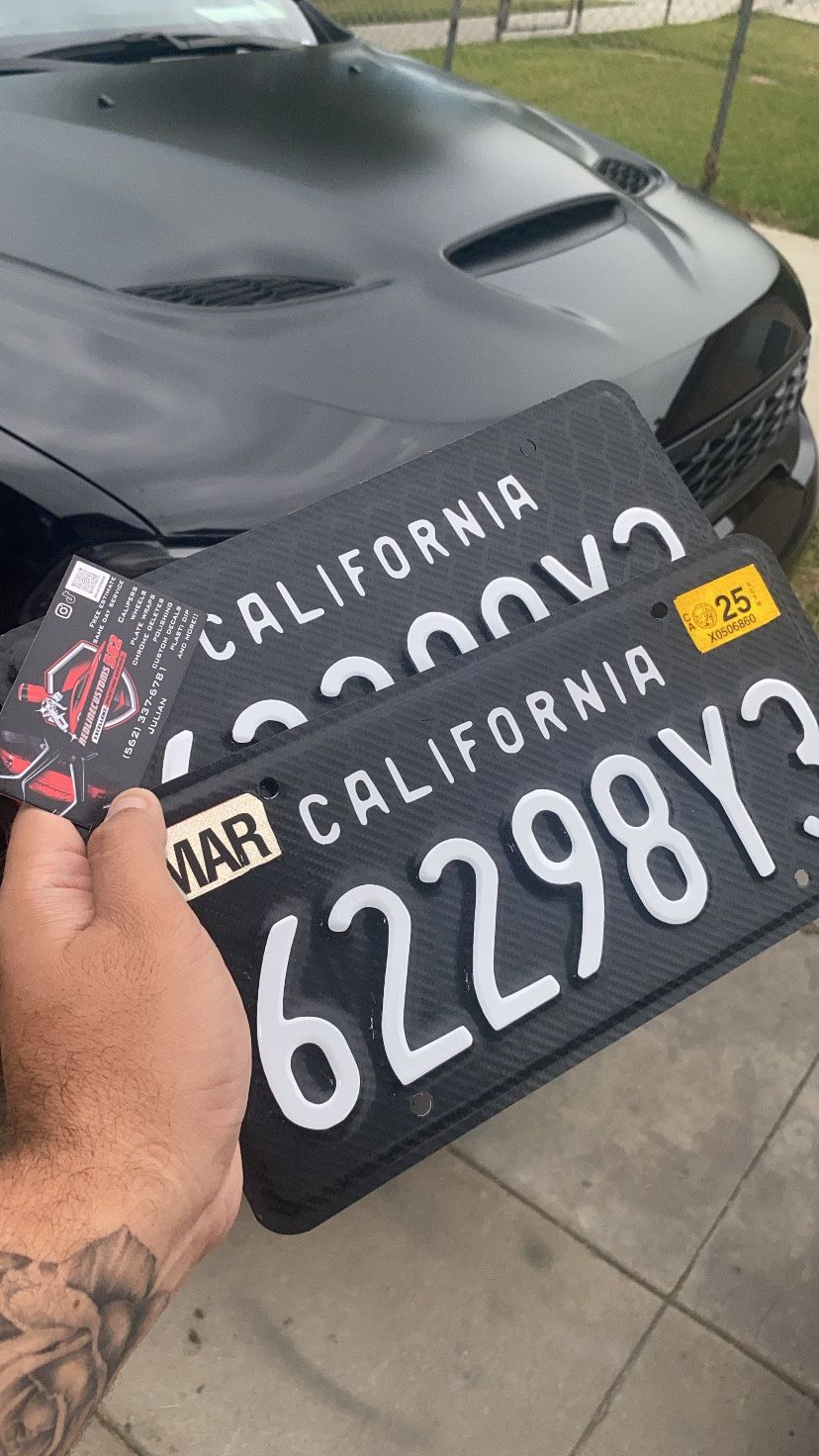 License plate wraps