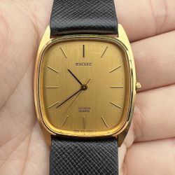 Citizen Exceed Tank Flat Shape Vintage Watch