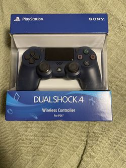 PS4 Midnight Blue Controller (sealed New)