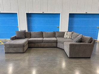 Large Gray Sectional Couch Free Delivery