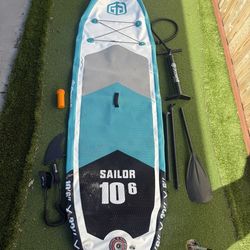 Goosehill Sailor 10’6” Inflatable Paddle Board w/ Paddle & Pump