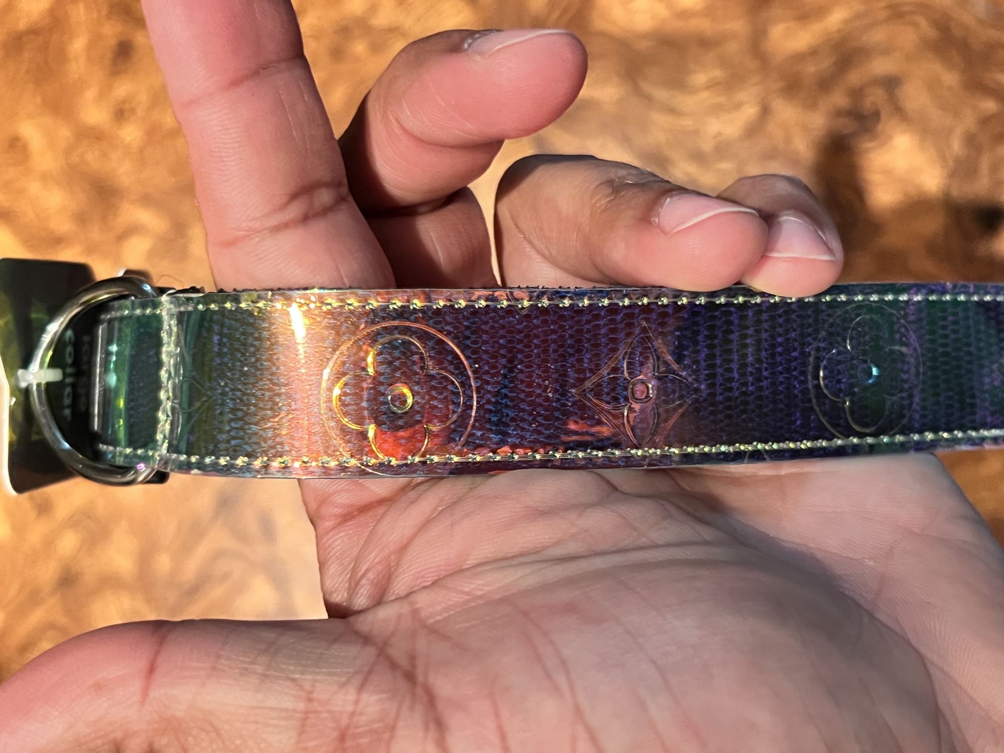 FOR SALE: Custom LV Medium/Large Dog Collar - $30