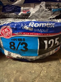 New Romex wire 8/3