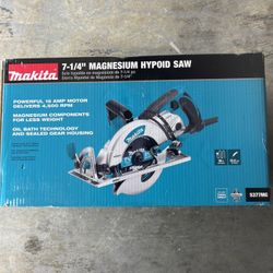 Makita 15 Amp 7-1/4 in. Corded Lightweight Magnesium Circular Saw with LED Light, Dust Blower, 24T Carbide blade, Hard Case
