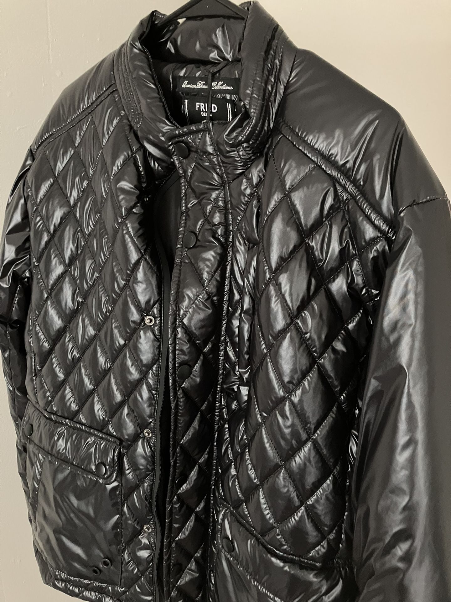 Fried Denim Puffer Jacket