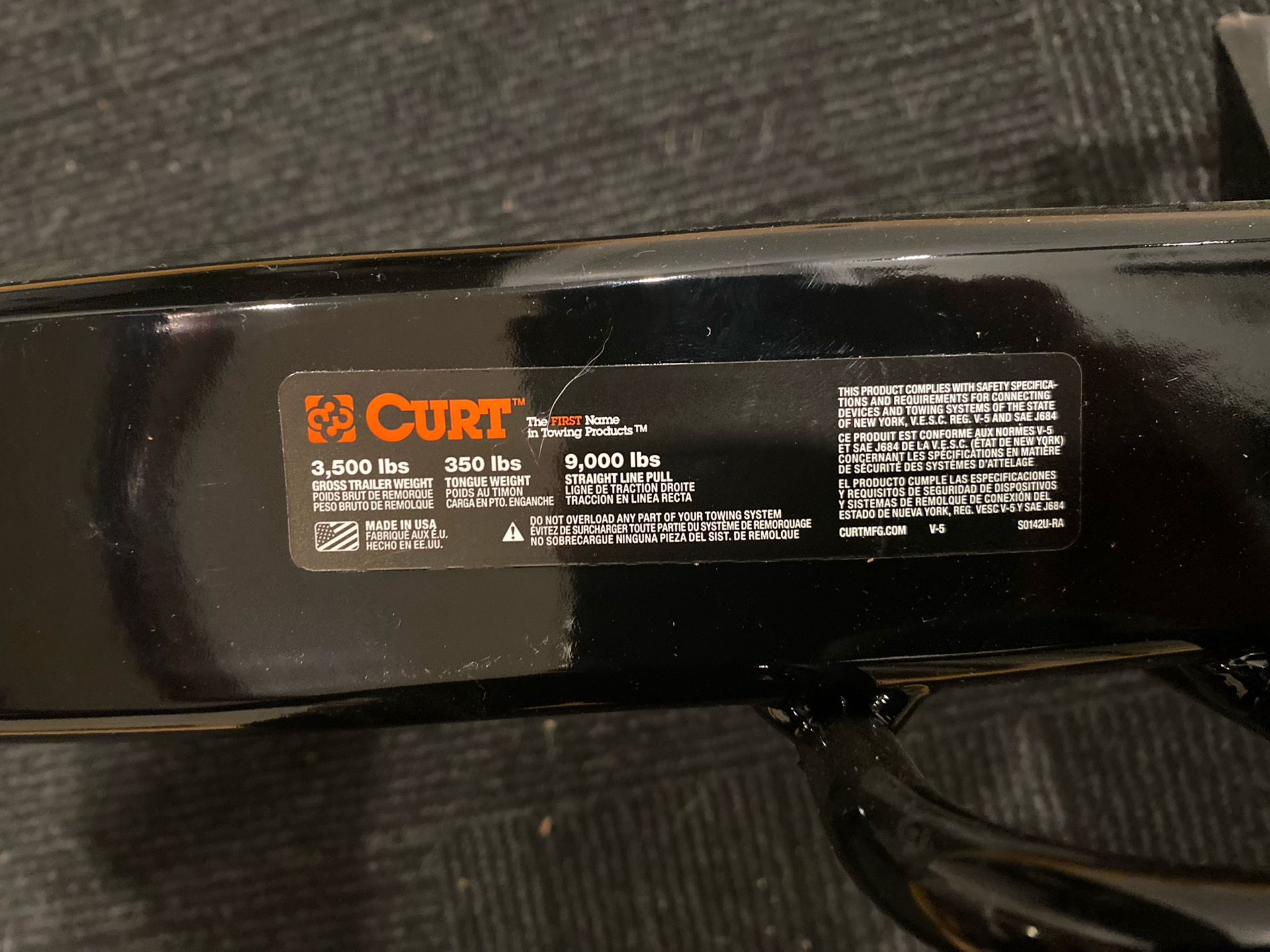 2016-2023 Toyota Tacoma Front Mount Hitch Curt 31075