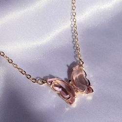 Butterfly Crystal Necklace 