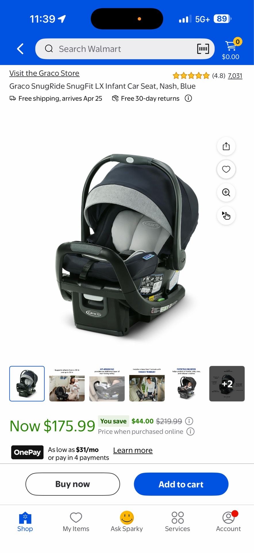 Stroller / Car seat with base Bundle