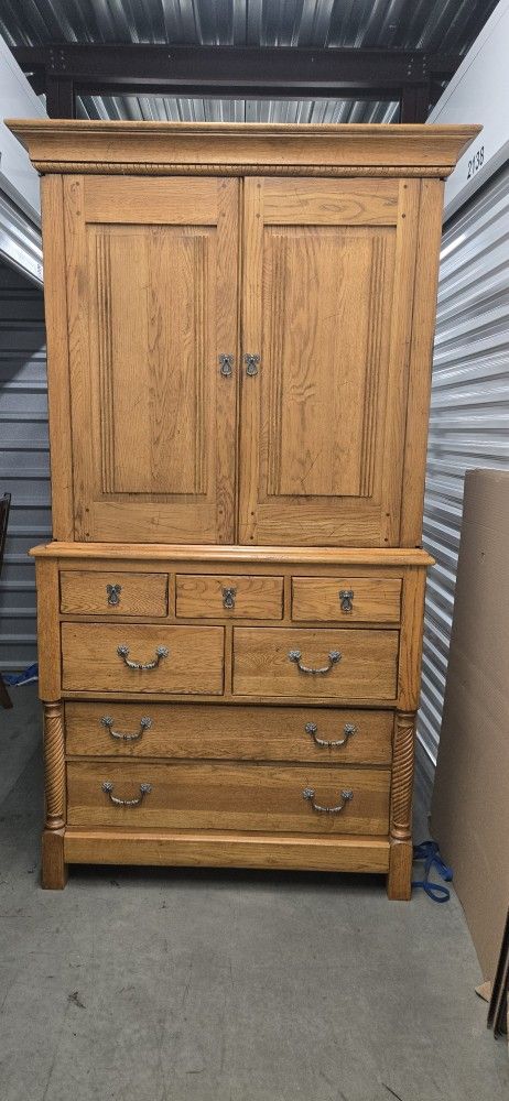 2 Piece Antique Armoire