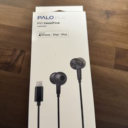 PALOVUE iPhone Headphones Earbuds Earphones wtih Lightning Connector Apple MFi Certified Compatible 14 13 12 11 Pro Max X XS XR 8 7 Plus with Micropho