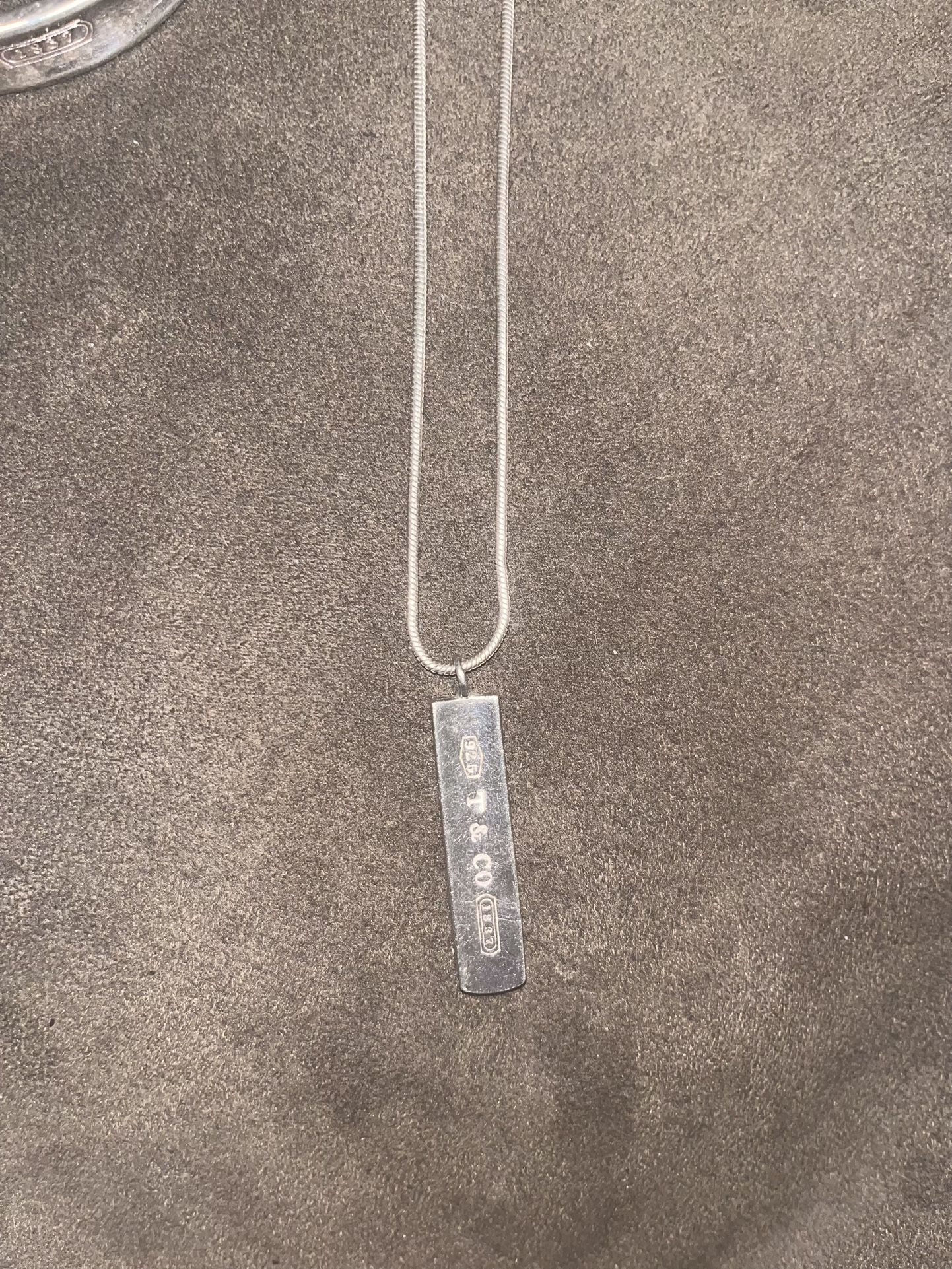 Vintage Tiffany & Co silver pendant necklace