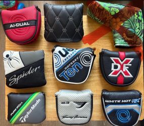 Golf head covers, mallet and blade head covers Callaway Taylor made Odyssey PXG Spider