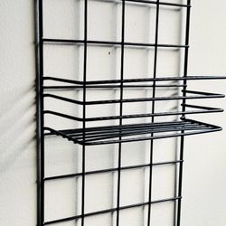 Better Houseware Black-Coated Steel Shower Caddy