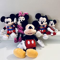 Bundle #8 of Mickey & Minnie Plush toys
