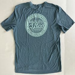 Aftco Men Teal Short Sleeve T-shirt Size Large
