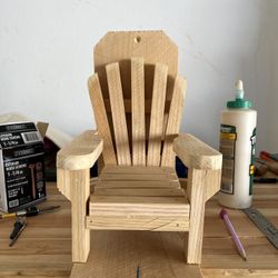 Adirondack Miniature Wooden Chair
