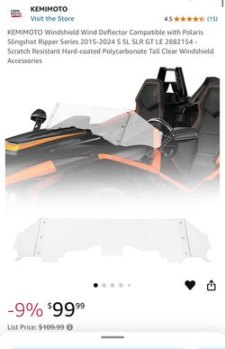 Kemimoto Windshield Wind Deflector NEW