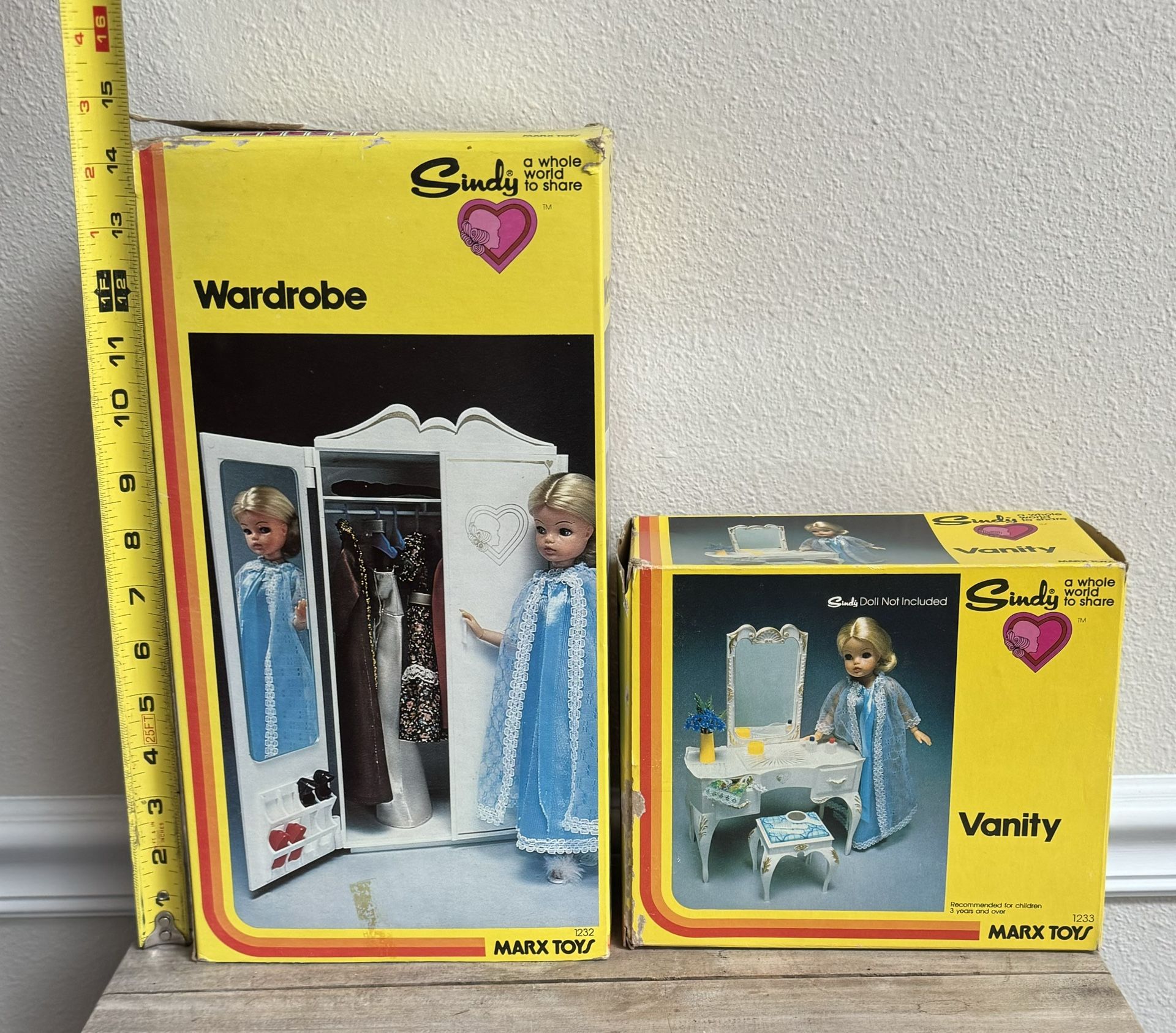 Vintage Doll Accessories Sindy with Boxes $50 for Both xox