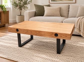 Heavy wood coffee table