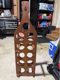 Vintage MCM wine bottle holder