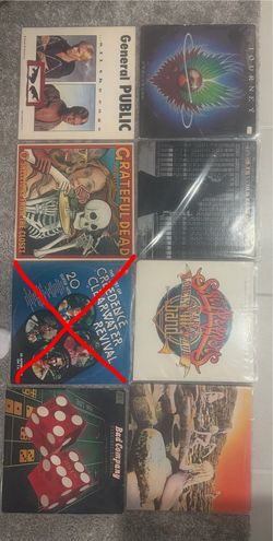 Rock vinyl records ! Read description !