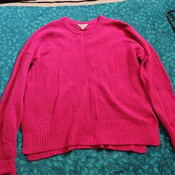 Plus Pink Sweater Cardigan 