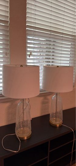 Glass lamps $20