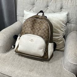 100%real Coach Large Court Backpack 