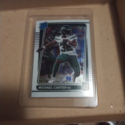 2021 Donruss Optic Rated Rookie RC Michael Carter #235 New York Jets