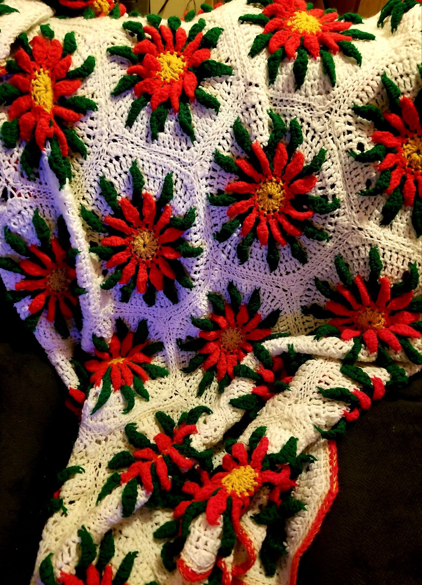Crochet Blanket and Hot Pot Holders