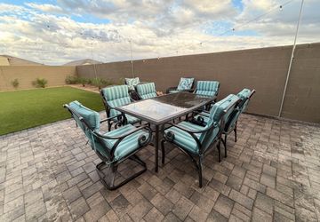 6 chairs and table for sale