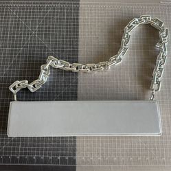 Reflective Silver Gray Handbag