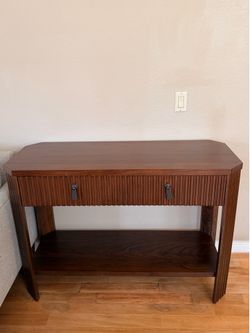 Entry way table with storage