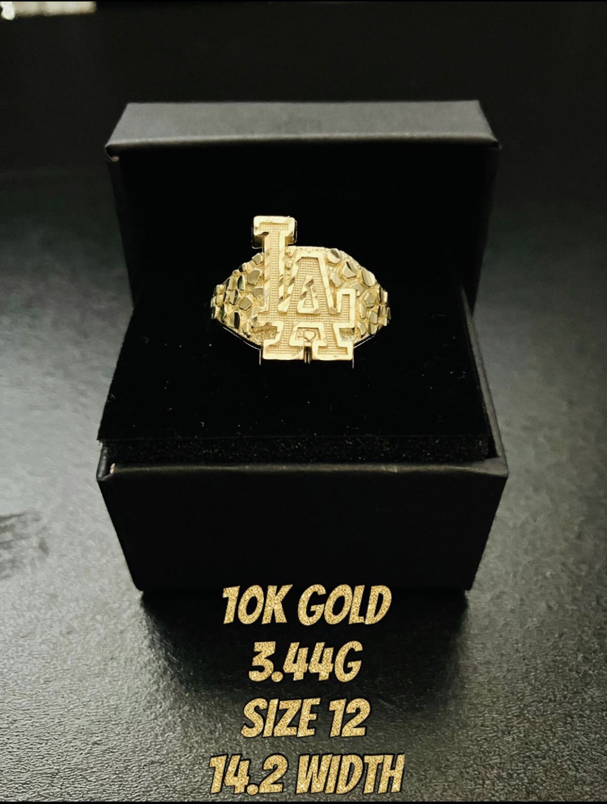 L.A NUGGET RING 10k GOLD