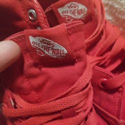 Vans Off The Wall Red Sneakers High Top
