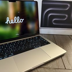 New Open Box Apple MacBook Pro 14” M4 Pro 24gb Ram 512gb AppleCare Plus