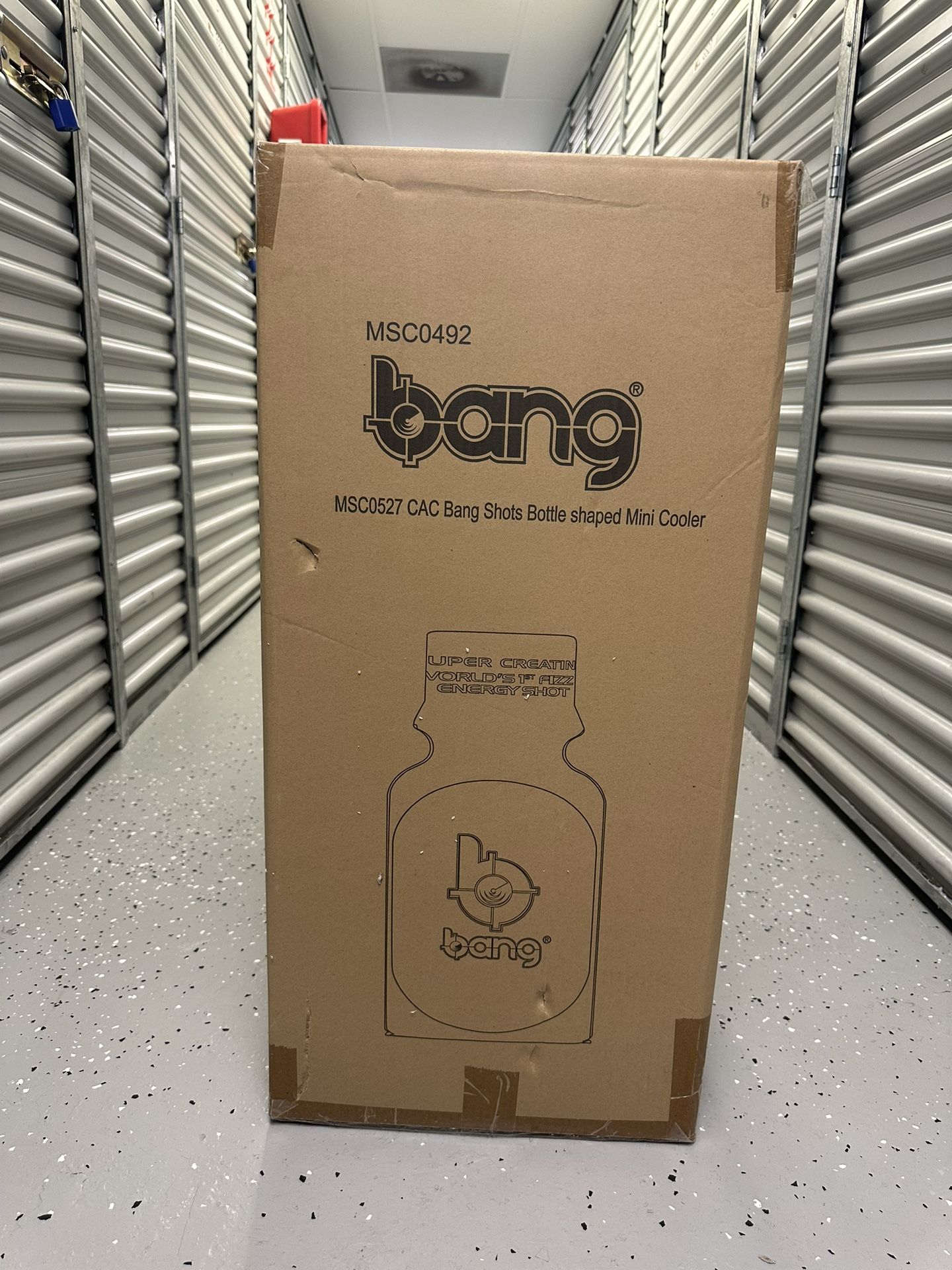 Bang Energy Mini Fridge Bottle Shaped Cooler Candy Apple Crisp Green New Promo