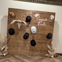 Rustic Wooden Back Drop Wall