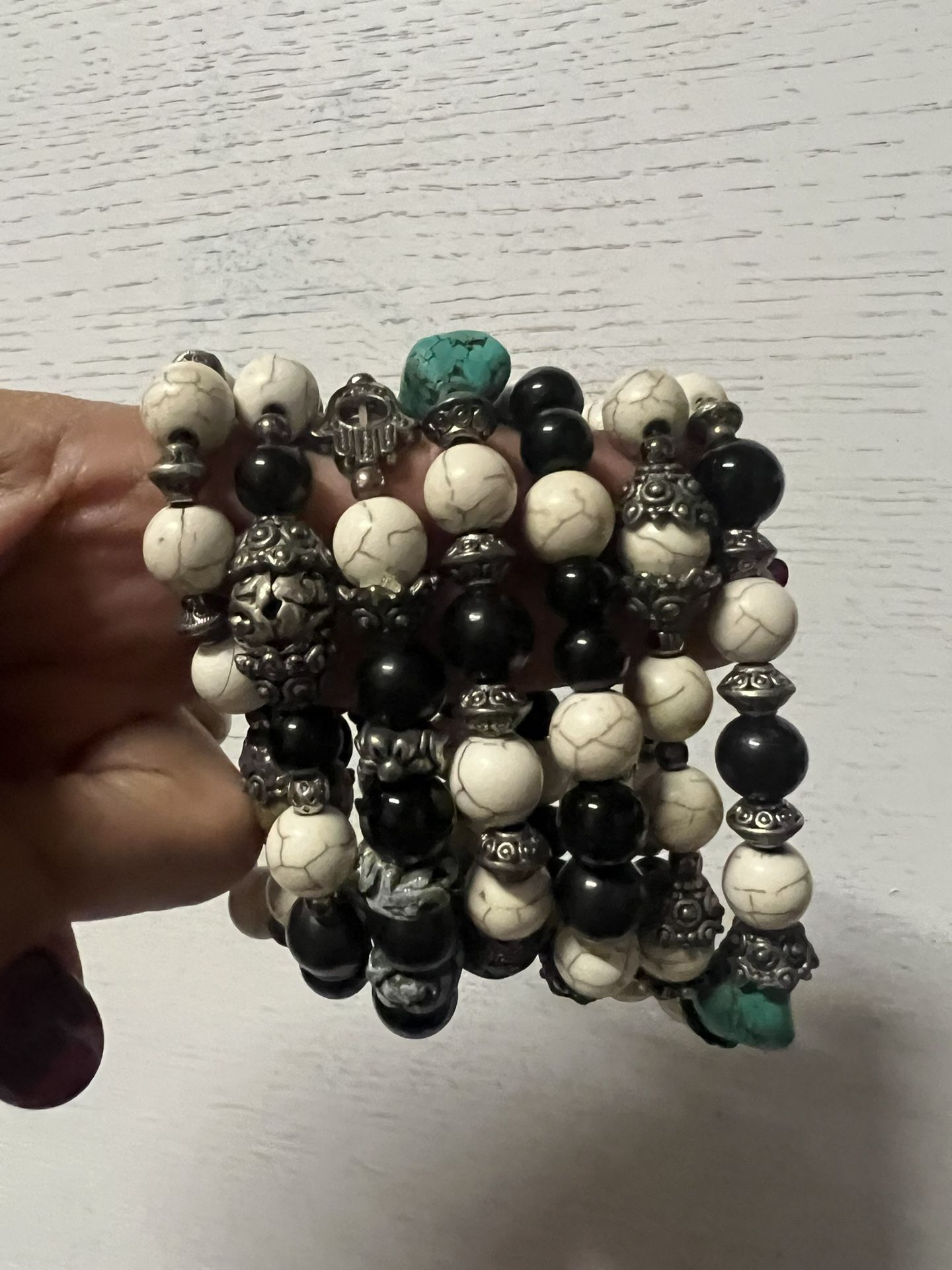 Real/Solid Stone & Turquoise Bracelets