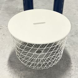 IKEA Kvitsnro Basket Table White