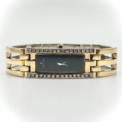 Ladies Diamond Movado Esperanza Watch Stainless Steel 18K Yellow Gold Plated 88 H5 1400 