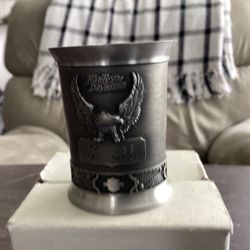 Harley Davidson 90th Anniversary Pewter Shot Glass