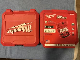 Two Milwaukee Hole Dozer 14-Pc Hole Saw Kits
