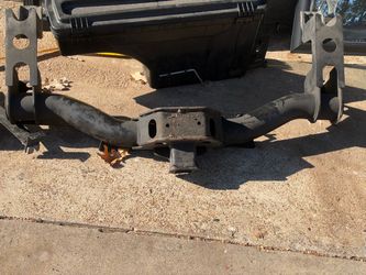 Truck Rear Bumper with Trailer Hitch Receiver