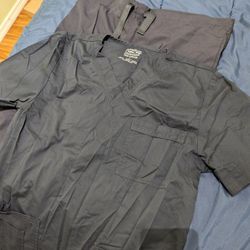 Cherokee Scrubs Set Unisex Small (Dark Grey)
