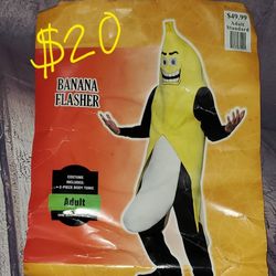 Banana Flasher Adult Halloween Costume