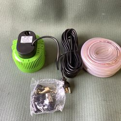 Submersible 850 GPH Water Pump With 25 Feet Hose