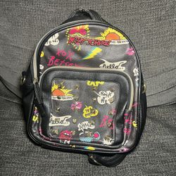 Betsy Johnson Leather Mini Backpack With Studs