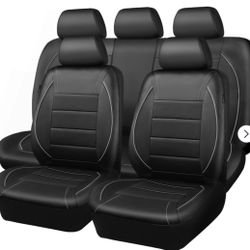 New Leather Car Seat Covers- Universal Fit- Complete Set