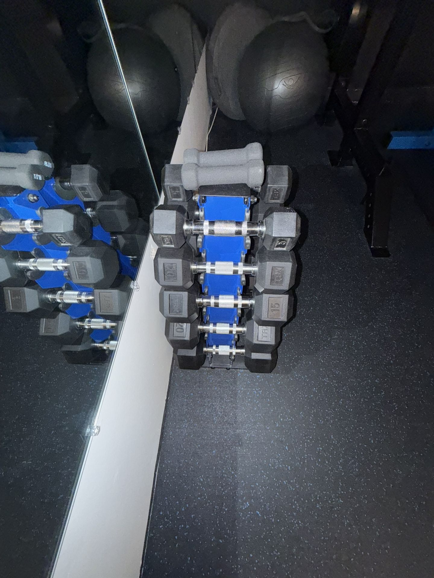 Rubber Hex Dumbbells